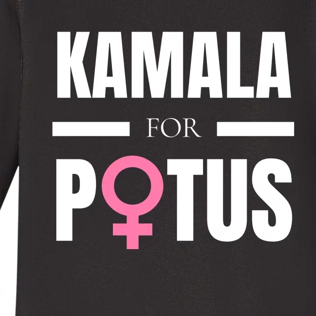 Kamala For Potus Baby Long Sleeve Bodysuit