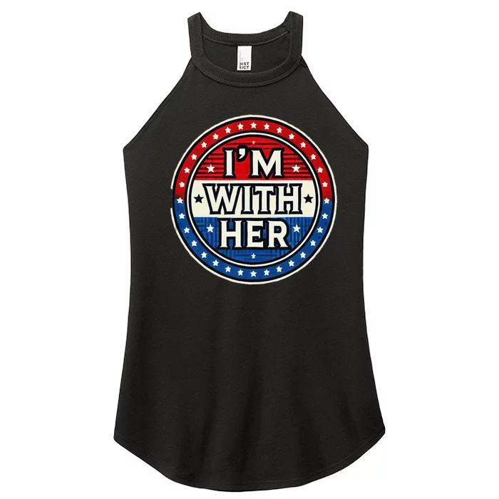 Kamala For President IM With Her Women’s Perfect Tri Rocker Tank