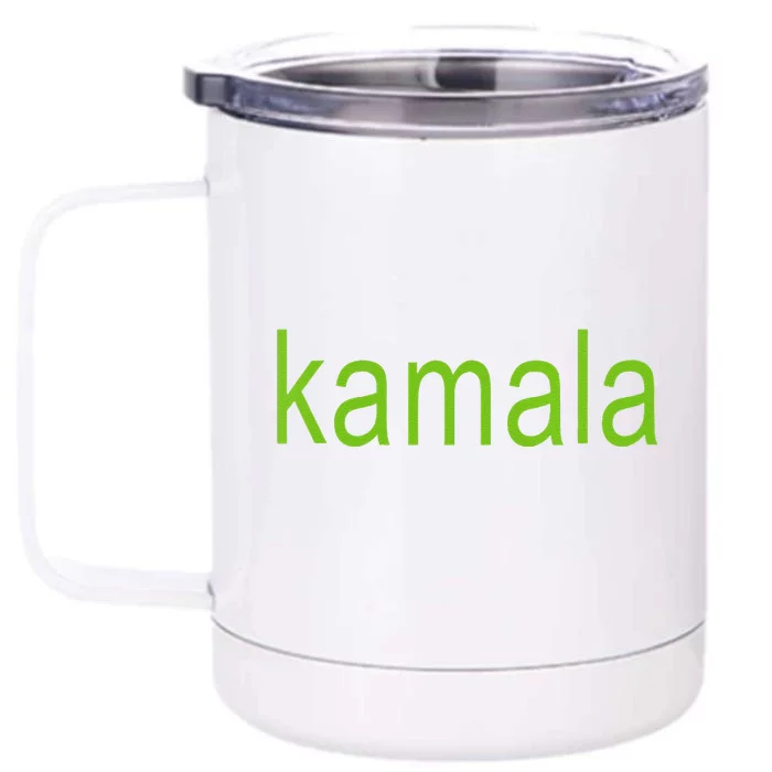 Kamala For President SheS No Brat! Vote Blue Front & Back 12oz Stainless Steel Tumbler Cup