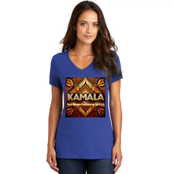 Kamala For President Women's V-Neck T-Shirt