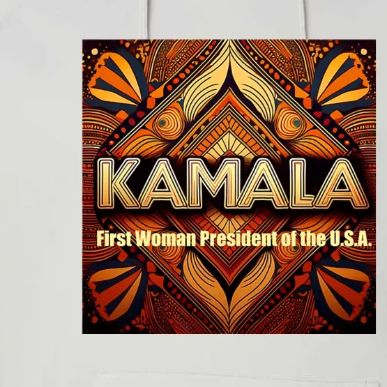 Kamala For President Performance Fleece Hoodie