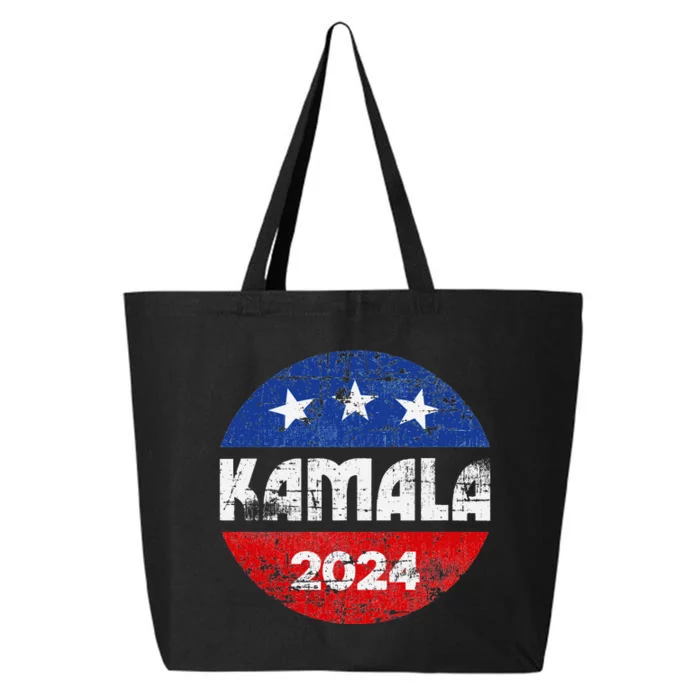 Kamala For President Kamala 2024 Long Sleeve 25L Jumbo Tote