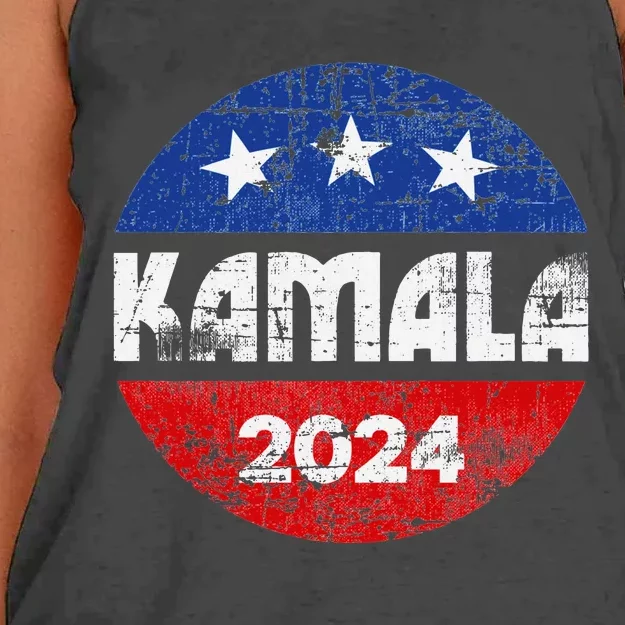 Kamala For President Kamala 2024 Long Sleeve Women's Knotted Racerback Tank