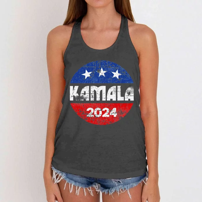 Kamala For President Kamala 2024 Long Sleeve Women's Knotted Racerback Tank