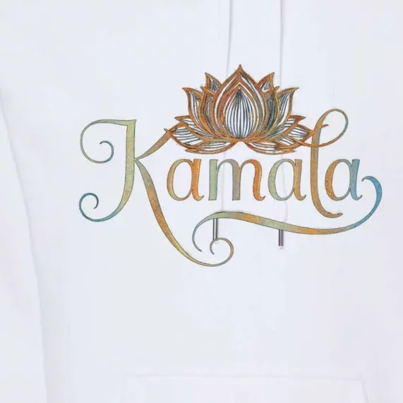 Kamala For President Lotus Flower Vote Blue 2024 Premium Hoodie