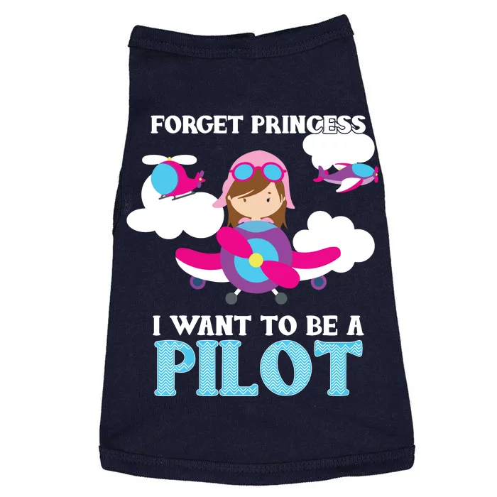 Kids Forget Princess I Want To Be A Pilot Aspirational Doggie Tank