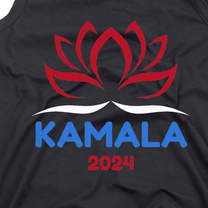 Kamala For President 2024 Sanskrit Lotus Design Tank Top