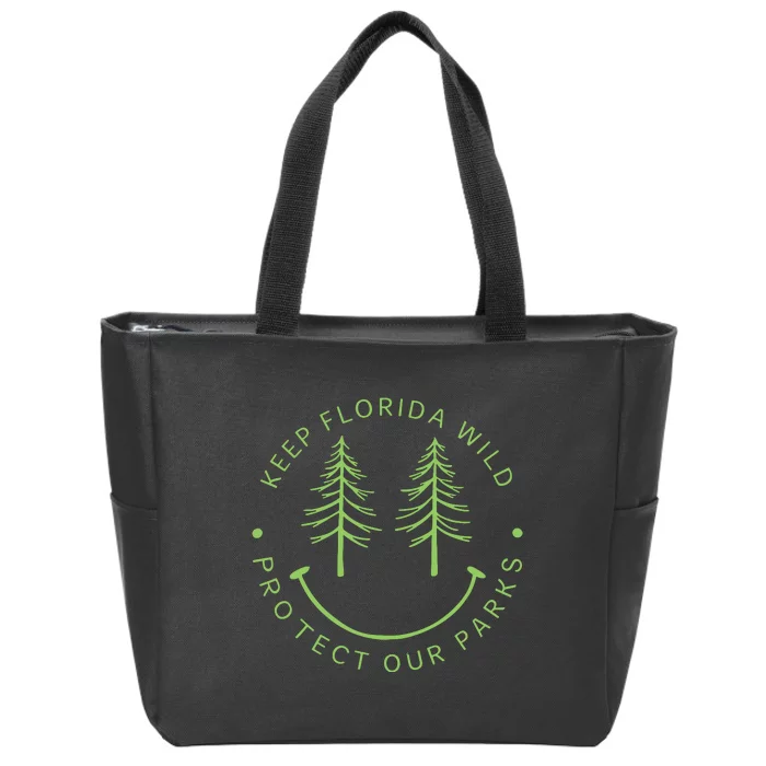 Keep Floridas Parks Protected Florida Parks Graphic Zip Tote Bag