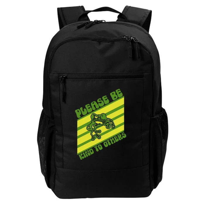 Kawaii Frog Please Be Kind To Others Gift Daily Commute Backpack