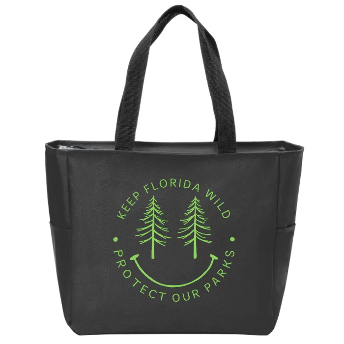 Keep FloridaS Parks Protected Florida Parks Graphic Gift Zip Tote Bag