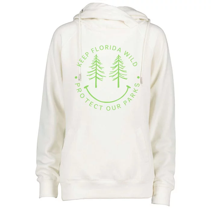 Keep FloridaS Parks Protected Florida Parks Womens Funnel Neck Pullover Hood