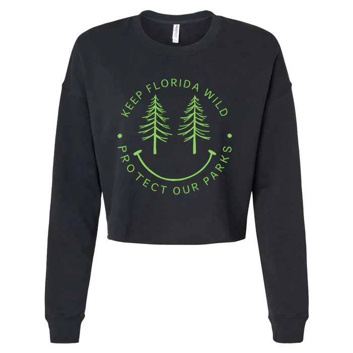 Keep FloridaS Parks Protected Florida Parks Graphic Cropped Pullover Crew