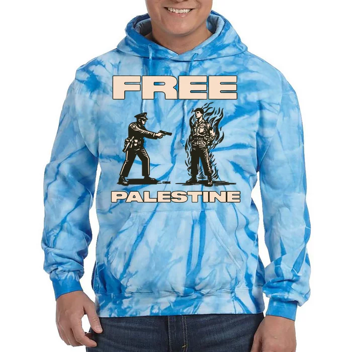 Krime Free Palestine Tie Dye Hoodie