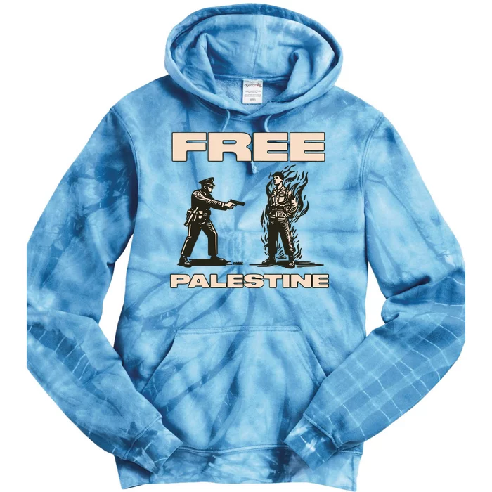 Krime Free Palestine Tie Dye Hoodie