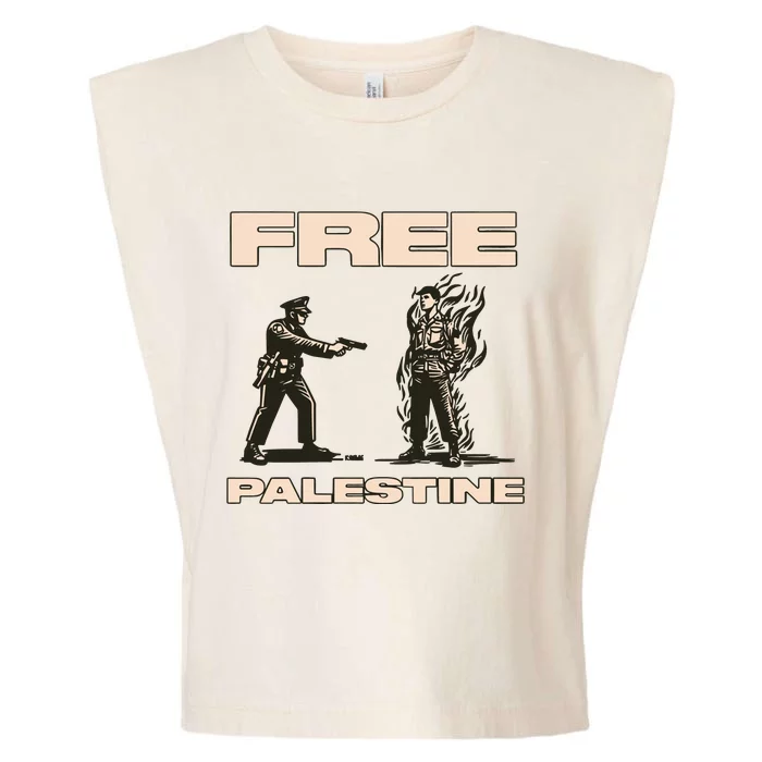 Krime Free Palestine Garment-Dyed Women's Muscle Tee