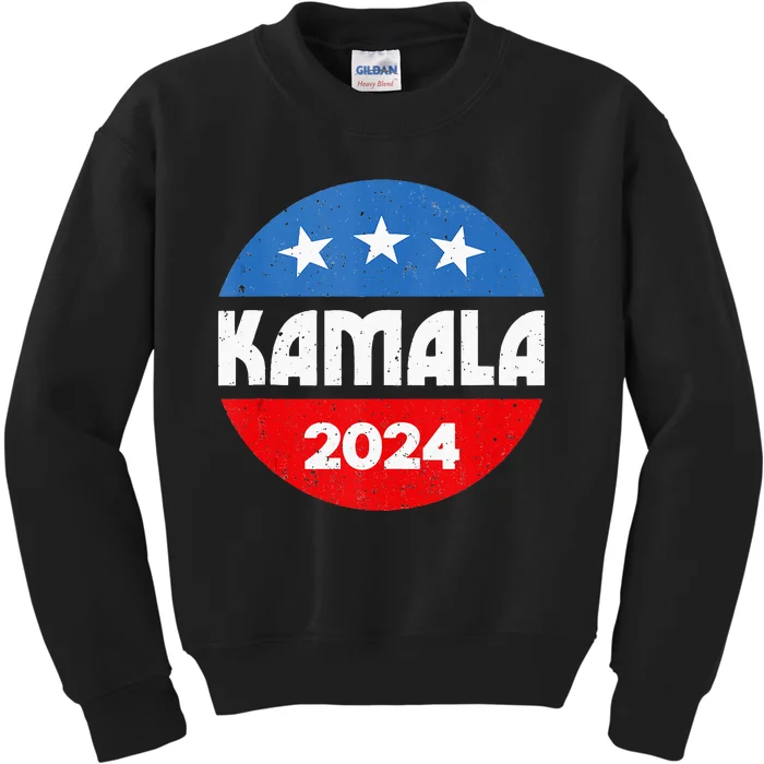 Kamala For President Kamala 2024 Kids Sweatshirt