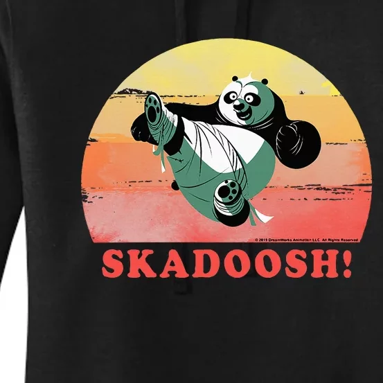 Kung Fu Panda Skadoosh Circle Portrait Women's Pullover Hoodie