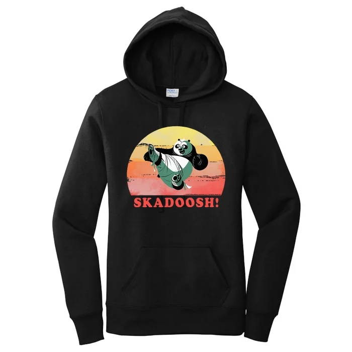 Kung Fu Panda Skadoosh Circle Portrait Women's Pullover Hoodie