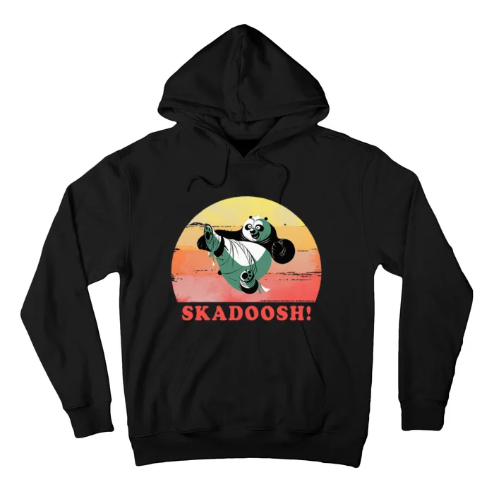 Kung Fu Panda Skadoosh! Retro Circle Portrait Hoodie