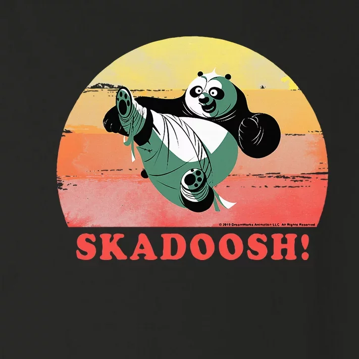 Kung Fu Panda Skadoosh! Retro Circle Portrait Toddler Long Sleeve Shirt