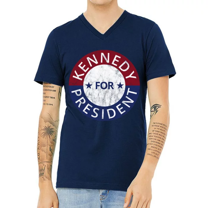 Kennedy For President 2024 Election Vintage V-Neck T-Shirt