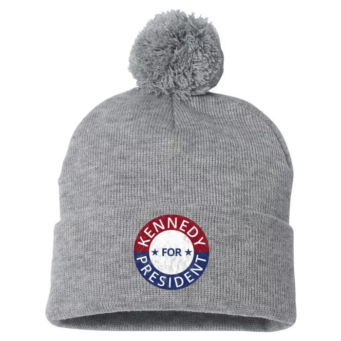 Kennedy For President 2024 Election Vintage Pom Pom 12in Knit Beanie