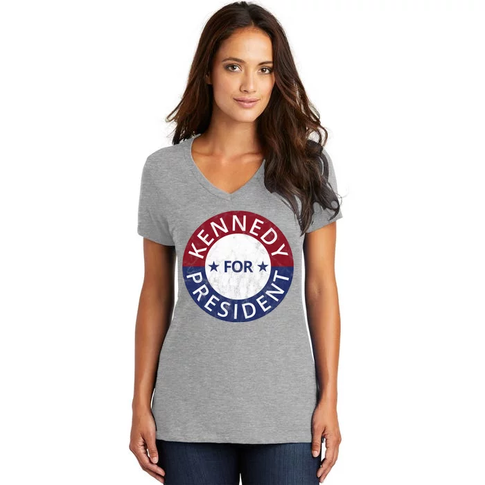 Kennedy For President 2024 Election Vintage Women's V-Neck T-Shirt