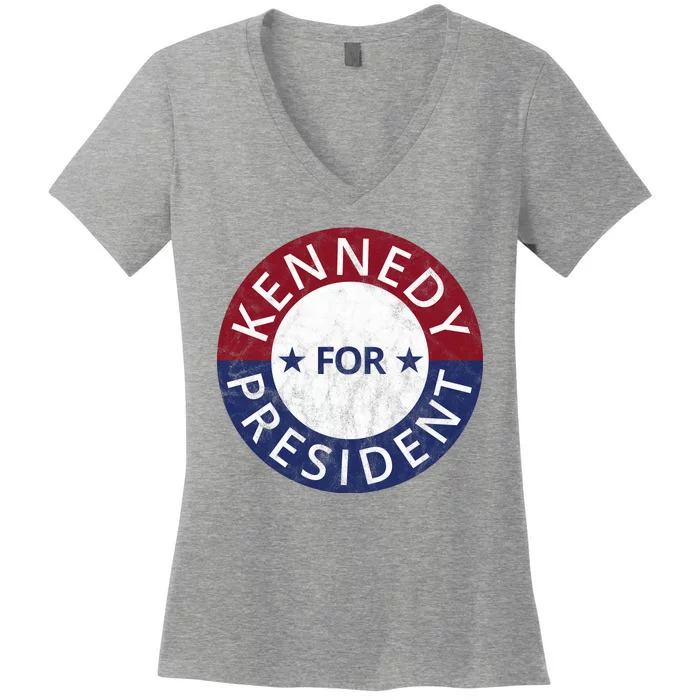 Kennedy For President 2024 Election Vintage Women's V-Neck T-Shirt