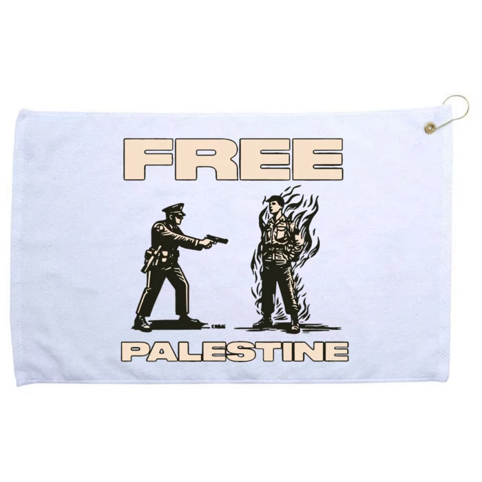 Krime Free Palestine Grommeted Golf Towel