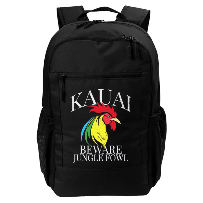 KAUAI FUNNY ROOSTER BEWARE JUNGLE FOWL VINTAGE HAWAII ISLAND Daily Commute Backpack