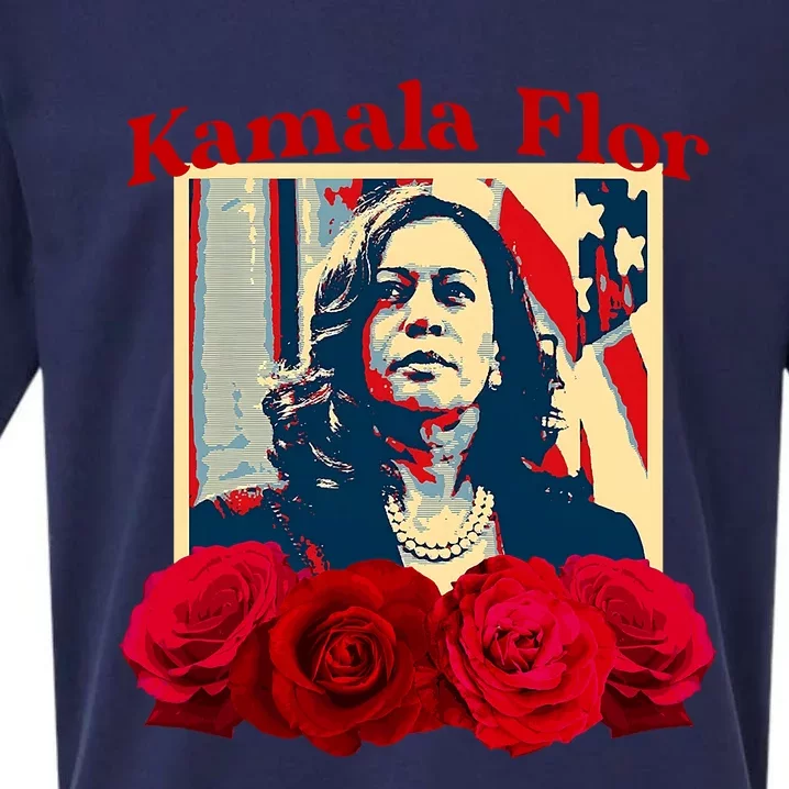 Kamala Flor Roses Kamala 2024 Im With Her Sueded Cloud Jersey T-Shirt