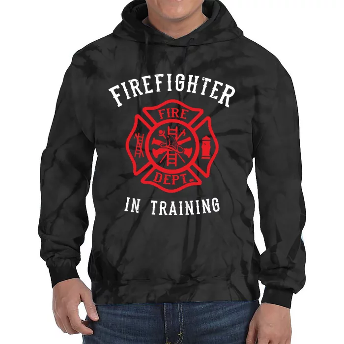 Kids Firefighter Shirts For Kids Cute Fire Fighter Tie Dye Hoodie