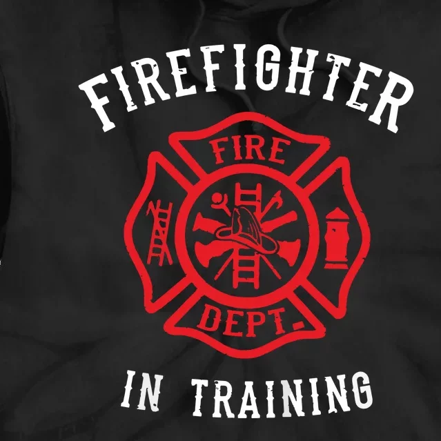 Kids Firefighter Shirts For Kids Cute Fire Fighter Tie Dye Hoodie