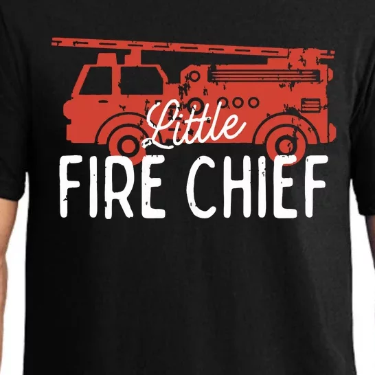 Kids Fireman Shirts Boy Little Fire Chief Fire Truck Pajama Set