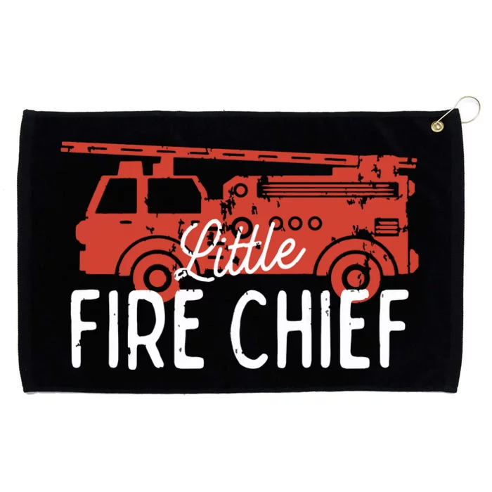 Kids Fireman Shirts Boy Little Fire Chief Fire Truck Grommeted Golf Towel