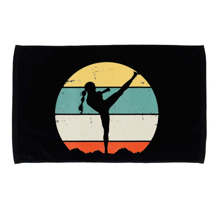 Kickboxing funny sport lover gift Microfiber Hand Towel