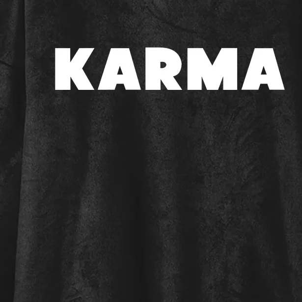 Karma Funny Sarcastic Hooded Wearable Blanket