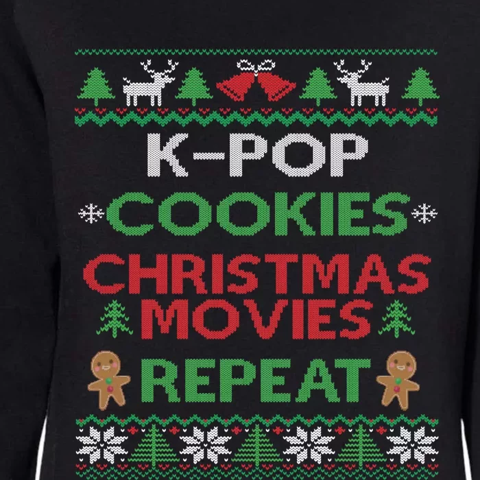 Kpop Fan South Korean Pop Music Lover Ugly Christmas Kpop Cool Gift Womens California Wash Sweatshirt