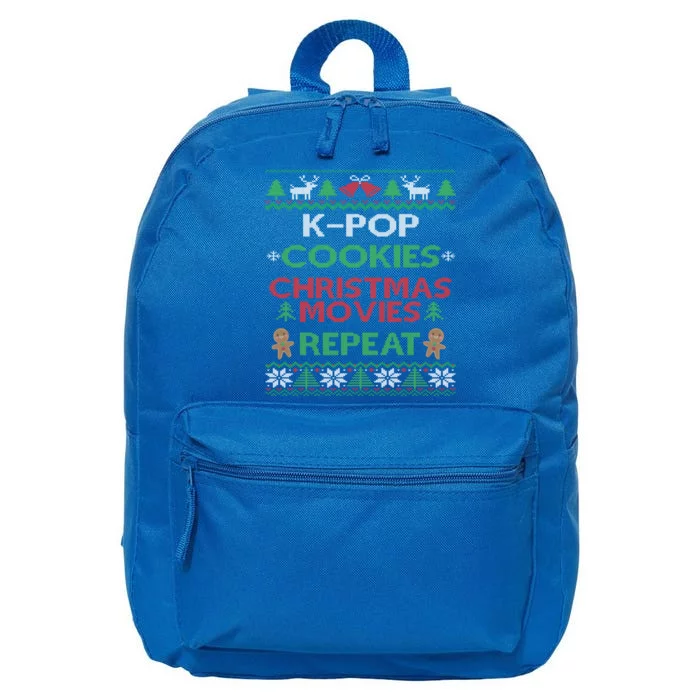 Kpop Fan South Korean Pop Music Lover Ugly Christmas Kpop Cool Gift 16 in Basic Backpack