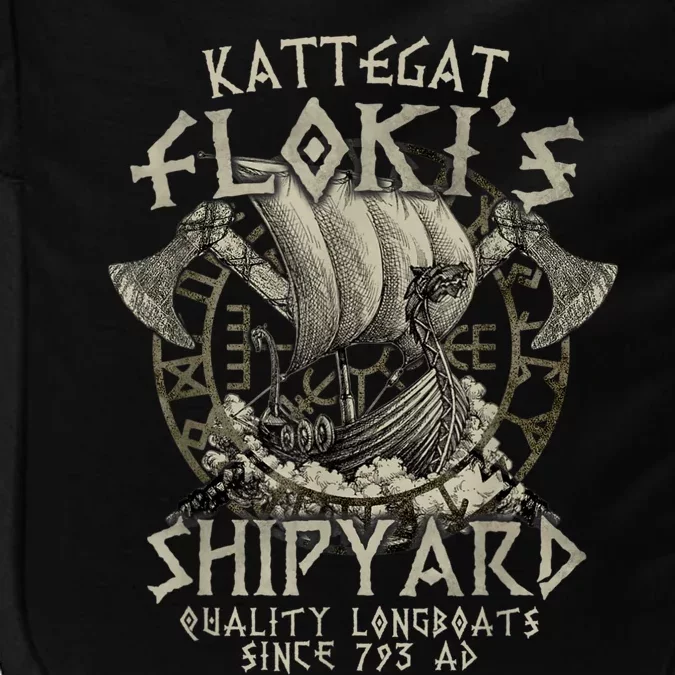 Kattegat Floki's Shipyards Quality Longboats Since 793 Ad Impact Tech Backpack