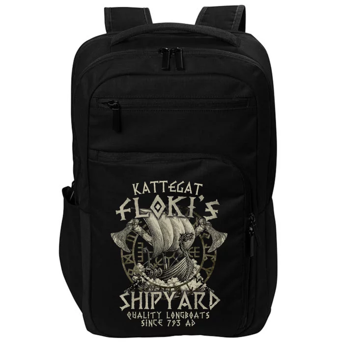 Kattegat Floki's Shipyards Quality Longboats Since 793 Ad Impact Tech Backpack