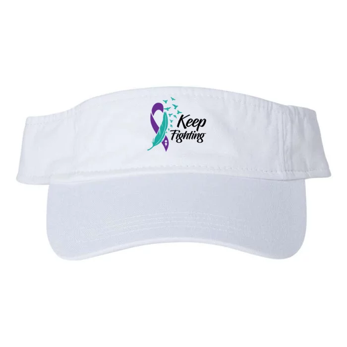 Keep Fighting Suicide Prevention Awareness Valucap Bio-Washed Visor