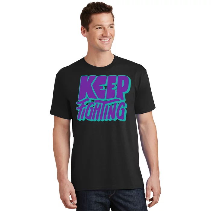 Keep Fighting Suicide Prevention Awareness Retro T-Shirt