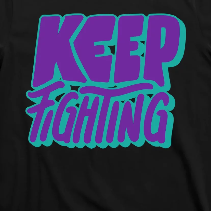 Keep Fighting Suicide Prevention Awareness Retro T-Shirt