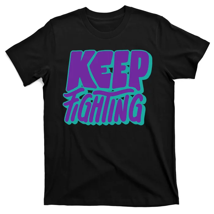 Keep Fighting Suicide Prevention Awareness Retro T-Shirt