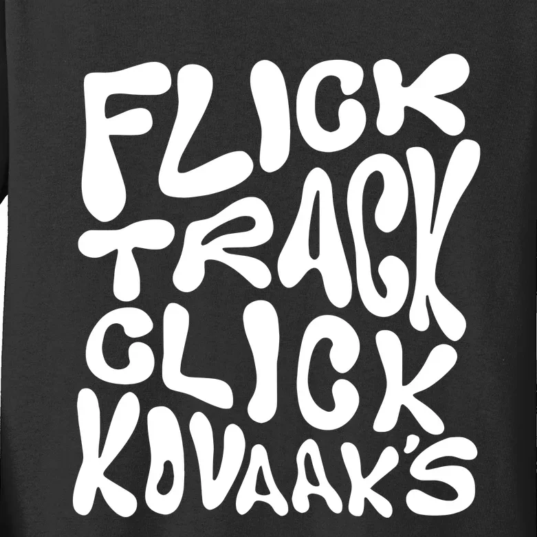 Kovaaks Flick Track Click KovaakS Kids Long Sleeve Shirt