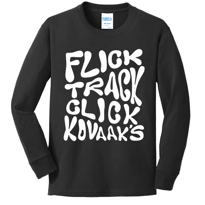 Kovaaks Flick Track Click KovaakS Kids Long Sleeve Shirt