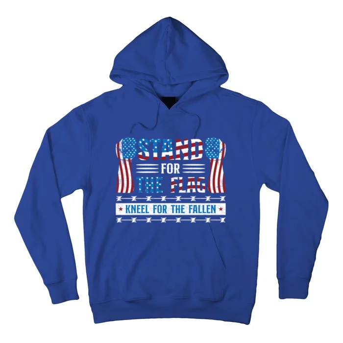 Kneel For The Fallen Patriotic Veterans Day Gift Tall Hoodie