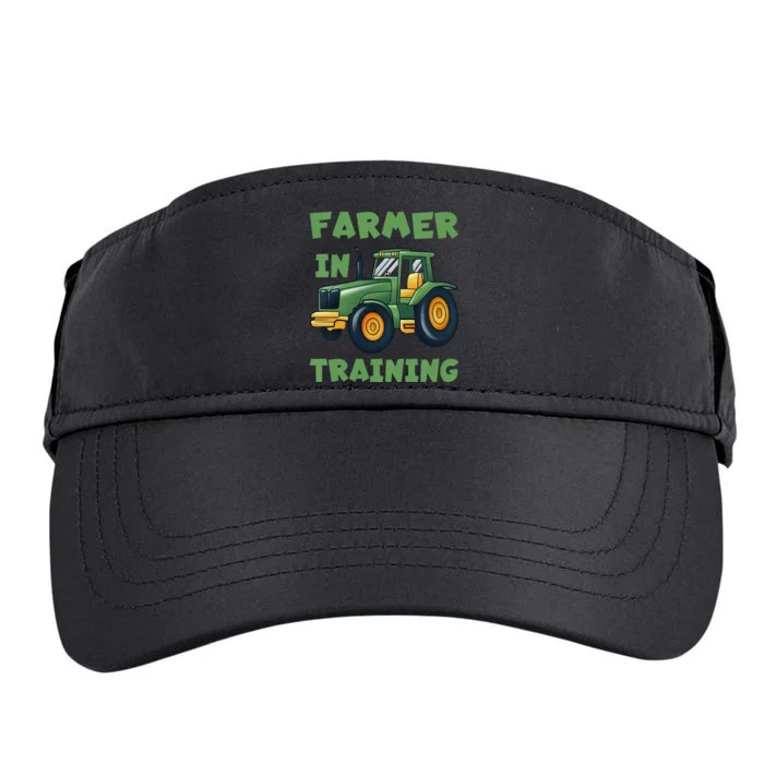 Kids Funny Tractor Boy Farmer In Training Tractor Graphic Adult Drive Performance Visor