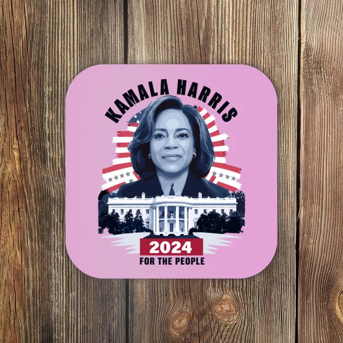 Kamala For The People President Kamala Harris 2024 Coaster